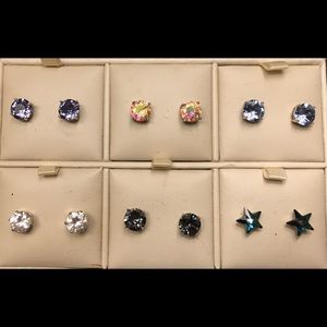 6 pairs brand new stainless steel earrings